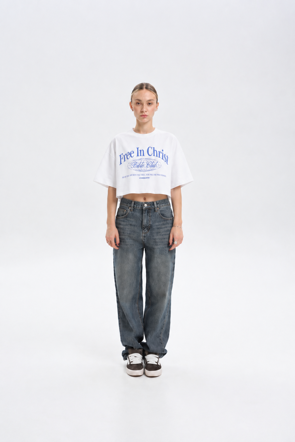 Free In Christ Crop Tee