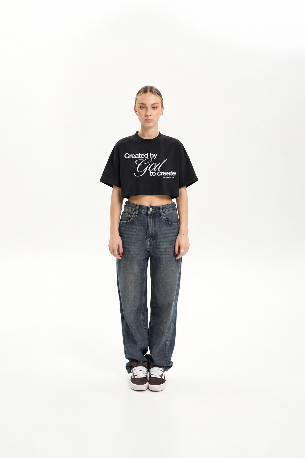 Created By God Crop Tee