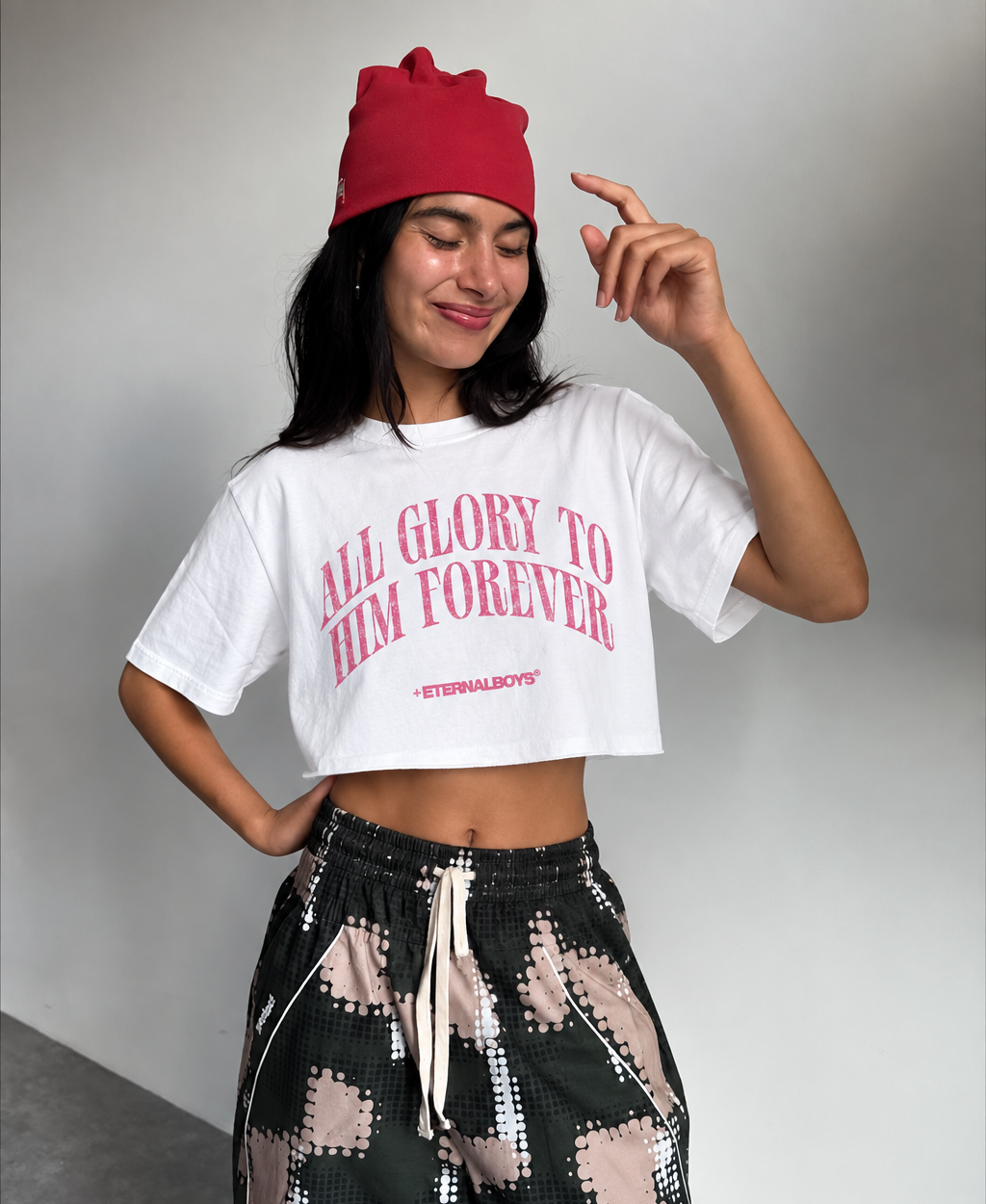 All Glory Crop Tee