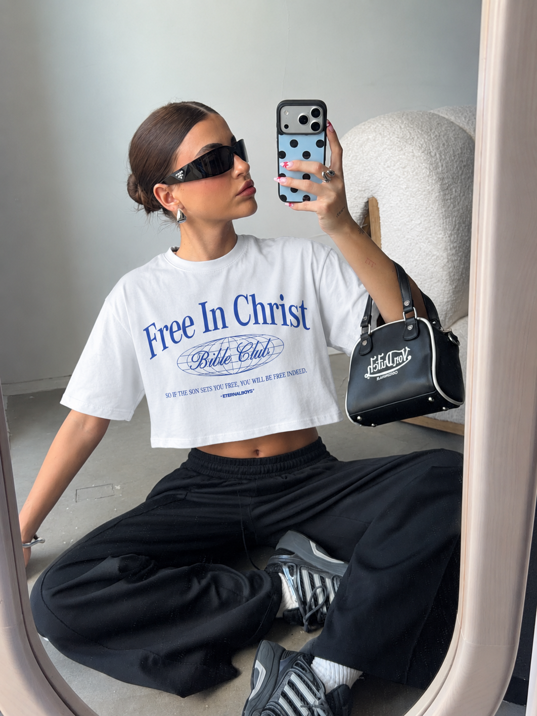 Free In Christ Crop Tee